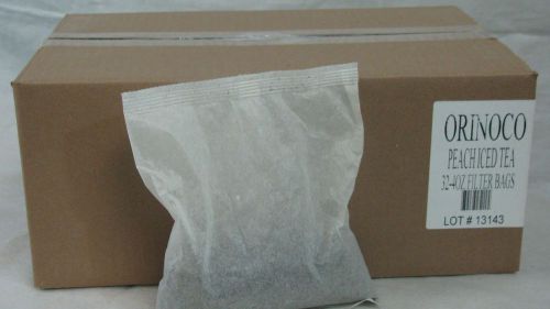 ICED TEA POUCHES - PEACH 32 - 4 OZ FILTER POUCHES BOX