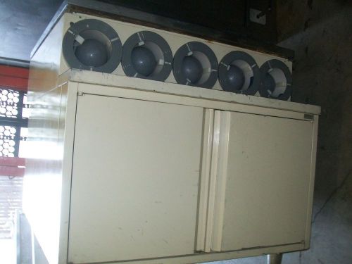 Soda machine counter with 5 cups holders, cabinet type, 900 items on e bay for sale