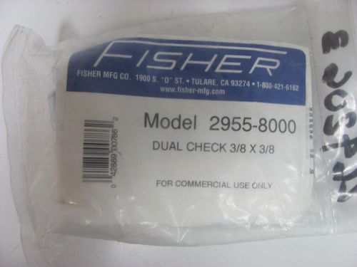 Fisher 2955-8000 - Dual Check 3/8 x 3/8