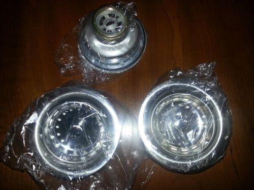 Commercial Kitchen 3 1/2&#034; Sink Basket Strainer Drain &#034;3 SETS&#034;