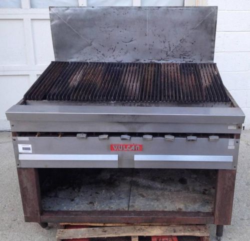 Complete with base vulcan 50inch gas char broiler 24&#034; in deep ng master natu gas for sale