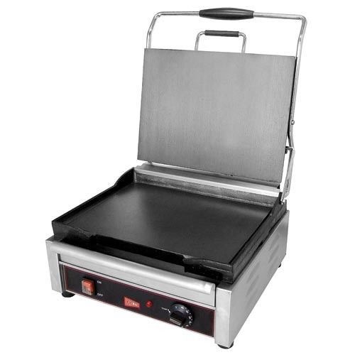 Cecilware Single Panini Sandwich Grill With Flat Surface 120V NSF SG1SF