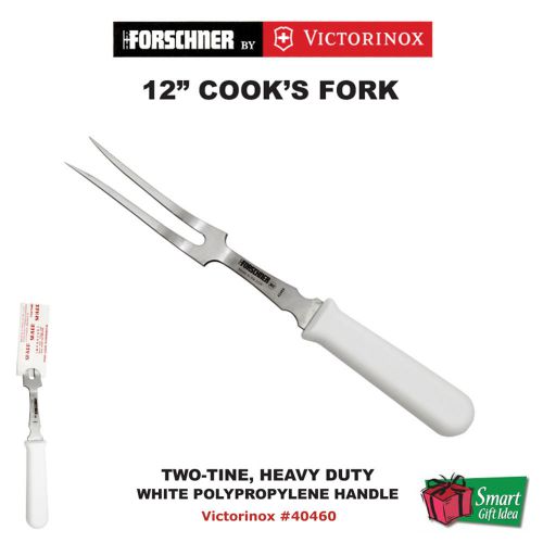 Victorinox Forschner 12&#034; Heavy Duty Cook&#039;s Fork, White Handle #40460