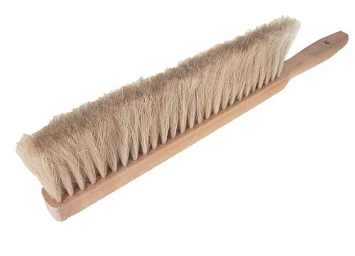 Bench duster brush - horse hair 19&#034; long, 3&#034; white horse hair  lot #216 for sale