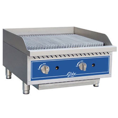 Globe GCB24G-CR Char-Broiler, 24&#034; Wide x 20&#034; Front to Back, Countertop, Radiant,