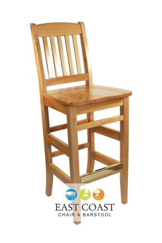 New Kodiak Natural Wooden Commercial Restaurant Bar Stool