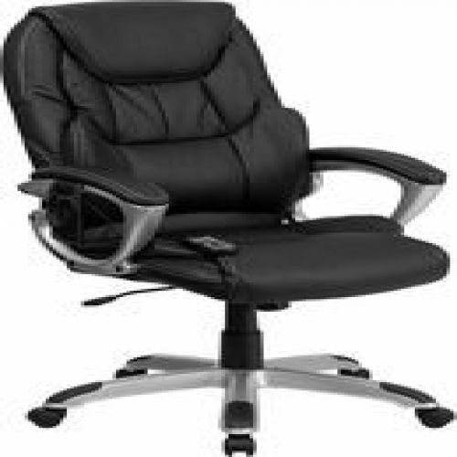 Flash Furniture BT-9806HP-2-GG High Back Massaging Black Leather Executive Offic