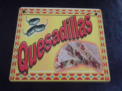 Quesadillas - Sign Concession Stand, trailer, cart, Restaurant, menu board food