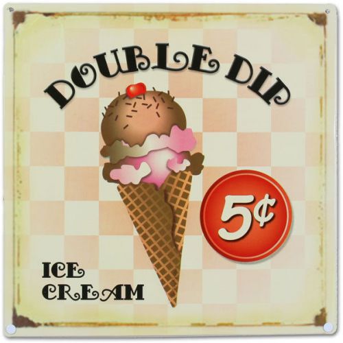 Double Dip Ice Cream Sign