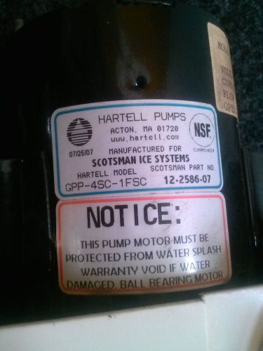 scotsman ice machine water pump used