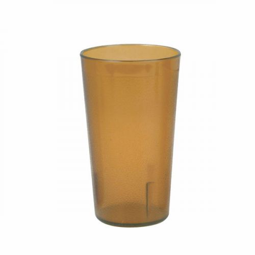 12 oz. Amber Plastic Tumbler Drinking Cup Scratch Resistant- 12 Piieces Included