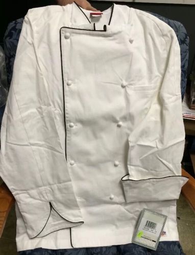 Chef Jacket Dickies CW070105B Restaurant Double Button White Uniform Coat 2X New