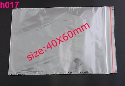 500 4x6cm ziplock zipper lock reclose plastic bags h017 for sale