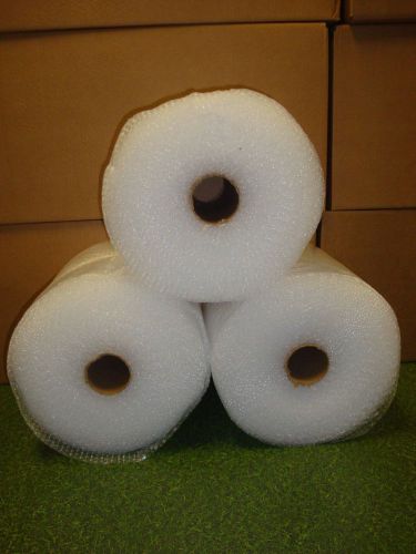 300&#039; long  x 12&#034; wide small  3/16&#034;  bubble wrap perforated 3- 100foot 12&#034;w rolls for sale