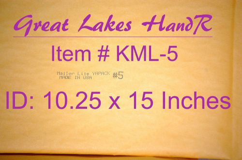 2 Self-Sealing Bubble Padded Kraft Envelope Mailers 11.5&#034; x 15.5&#034;, KML Size-5