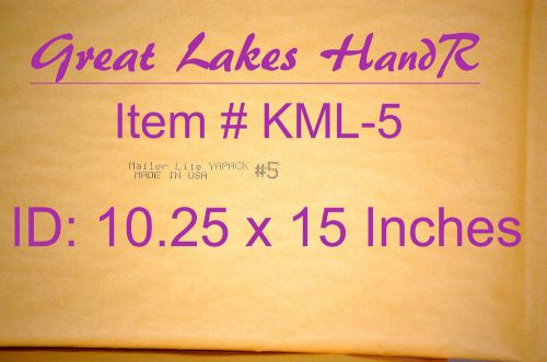 2 Self-Sealing Bubble Padded Kraft Envelope Mailers 11.5&#034; x 15.5&#034;, KML Size-5