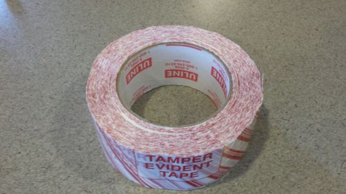 Uline Tamper Evident Tape -- 1 Roll -- Brand New --- FREE Shipping