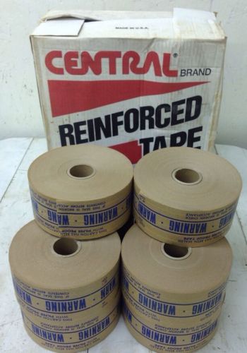 10 LG ROLLS 72 MM x 500 ft CENTRAL BRAND Reinforced Brown Shipping Carton Tape