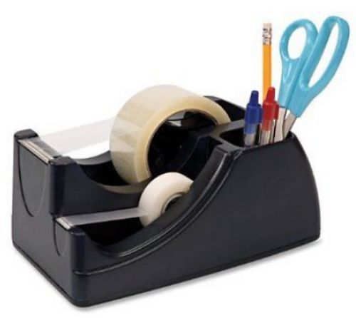 Oic recycled 2-in-1 heavy duty tape dispenser, black (96690) nib - 2&#034; tape 3/4&#034; for sale