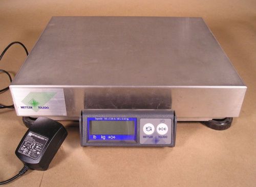 Mettler-Toledo PS60 SHIPPING SCALE 150 lbs 12x14 steel top excellent condition