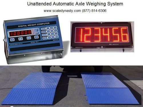Unattended automatic truck axle scale system -  axle scale - wheel weigher for sale