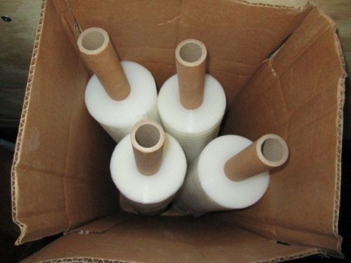 4 Rolls of Extended Core 80mil thick, 15&#034; wide, 1500&#039; Long Shrink/Stretch Wrap