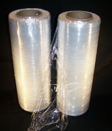 (4) rolls easy wrap 80 hand film 18&#034; x 1500&#039; 80 gauge for sale