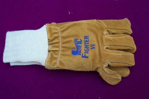 Firefighter&#039;s Gloves - 1 Pair Elk PACIFIC FIGHTER VI Made in U.S.A. - Sz. Med.