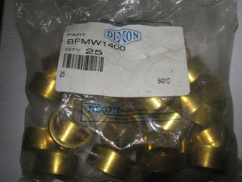 1 pc Dixon BFMW1400 Brass Crimping Ferrule, Lot of 25, New