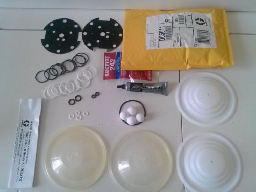 New graco d05011 service kit 716 and 515 fluid section repair husky teflon ptfe for sale