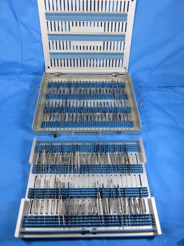 Storz v. mueller eye forceps ophthalmic instrument set tray (72 pieces) tray #5 for sale
