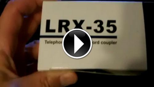 LRX-35 Telephone Handset Record Coupler VEC Logger Patch New