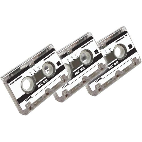 BRAND NEW - Axis 58020 60-minute Microcassette Tapes, 3 Pk