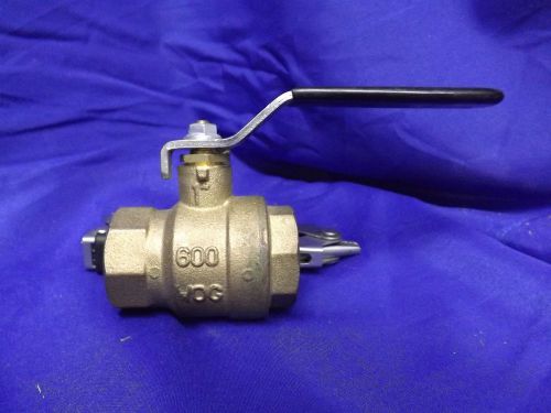 Matco-norca 752t05 standard port brass 600wog 1&#034; ball valve for sale