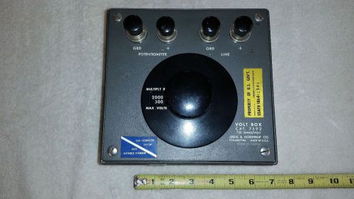 Vintage Volt Box Attenuator 7592 by Leeds &amp; Northrup Co. LN for US Air Force