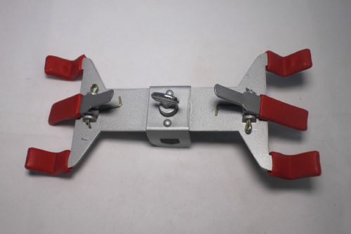 Double burette clamp - plated steel with plastic coated jaws for sale