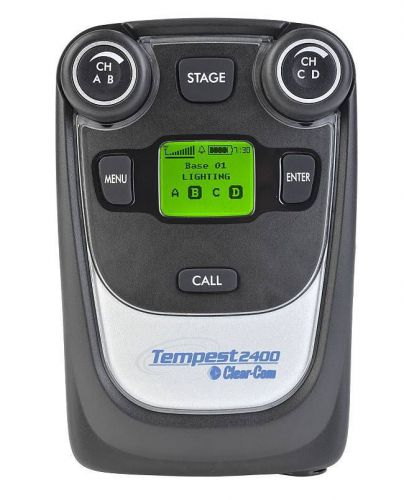 New clear-com cp-242: tempest 2.4 ghz 4-channel dual listen wireless beltstation for sale