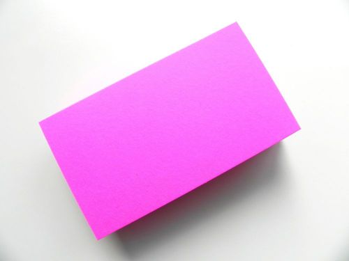 100 MAGENTA Pink Blank Business Cards 65 lb. Cover 89mm x 52mm- 3.5 x 2 Fuchsia