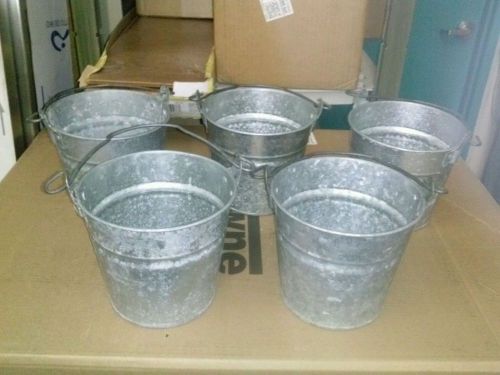 Galvanized Bucket    Lot of 5