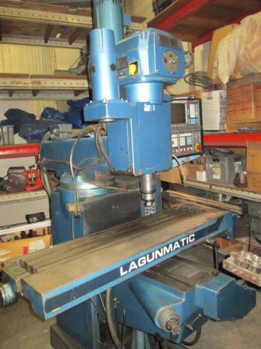 LAGUNMATIC, MODEL 110, 10 X 50 TABLE, OM FANUC, 40 TAPER, WITH COLLETS