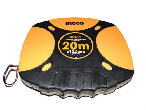 Fiberglass measuring tape ingco tool ruler range 20m retractable metric for sale