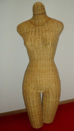Vintage wicker torso mannequin store display great condition for sale