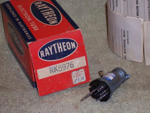 OG6487- Vintage Raytheon 6200 to 7425 MHz  range Reflex Klystron Tube RK5976