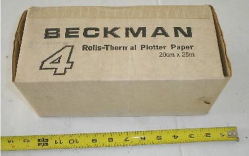 Beckman 6 Rolls Thermal Plotter Paper 20cm x 25cm Plain Reo No: B590491