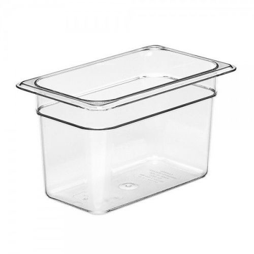 CAMBRO (46CW-135) HOT &amp; COLD FOOD PANS, 1/4 SIZE 6&#034; DEEP CLEAR