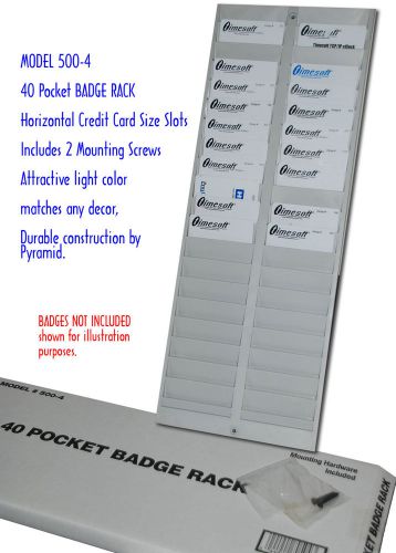 Pyramid 40 capacity id badge rack model 500-4 for sale