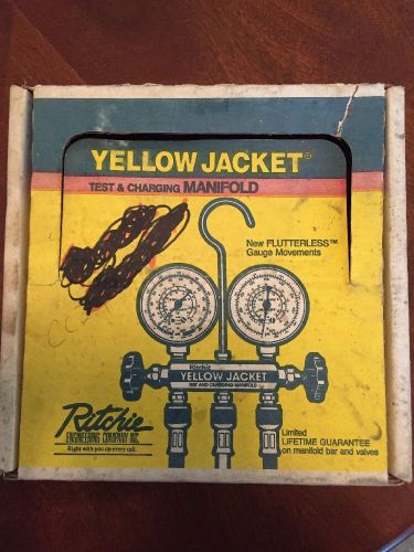 Yellow jacket test and charging manifold 41312 for sale