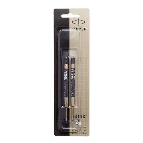 Parker Refill for Retractable Gel Ink Pens, Medium Black Ink, 2-pack (30525PP)
