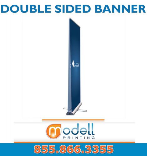 Alumminum roll up banner stand 80cm x 200cm including double sided printing for sale