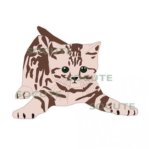 Cat Silhouette Graphic Clipart Illustrator Vector Animal EPS PNG Image Printing